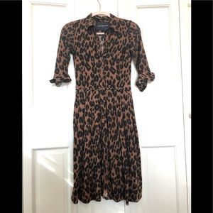 Samantha Sung Button-up Shirt Dress Sz 0